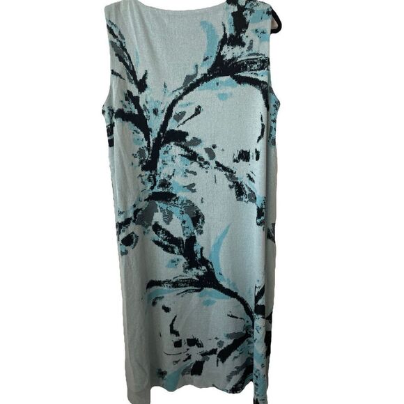 New Ming Wang  Knit Jacquard Cut-Out Sleeveless A-Line Dress MSRP $275 Sz Medium - Picture 4 of 5